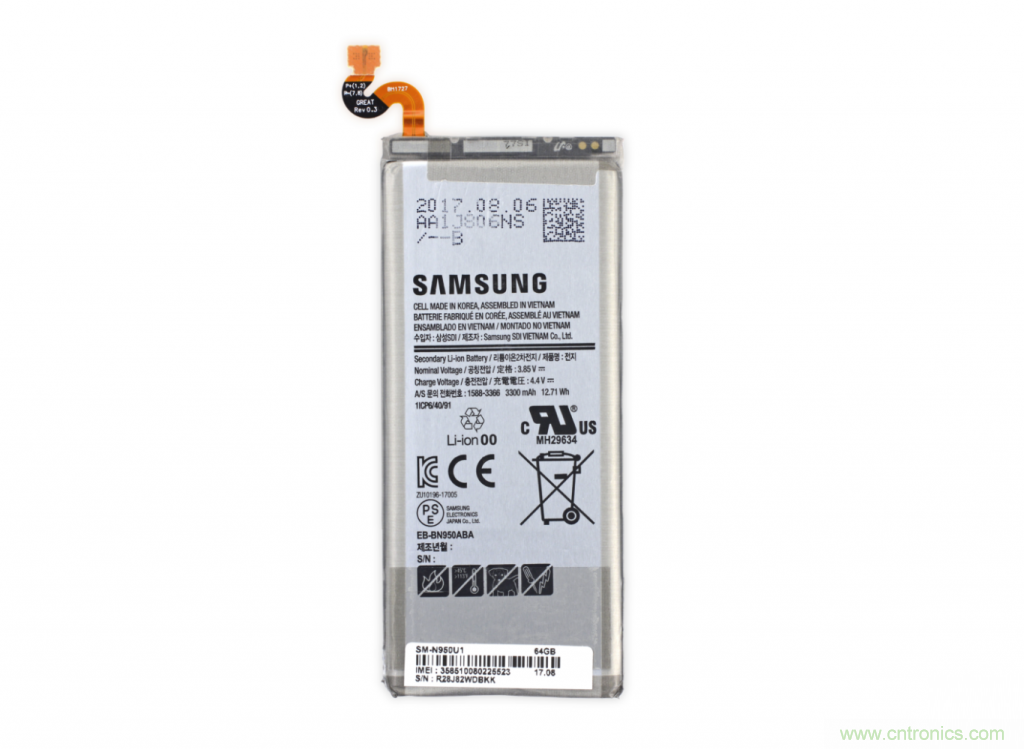 三星Note 8拆解，模塊化+分離式設(shè)計(jì)成趨勢？