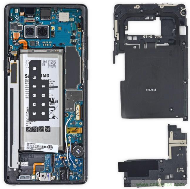 三星Note 8拆解，模塊化+分離式設(shè)計(jì)成趨勢？