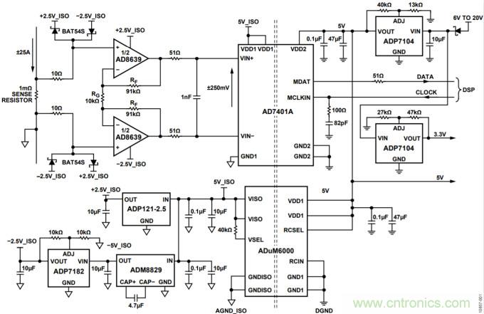 集成隔離式電源、用于太陽能光伏轉換器的完全隔離式電流檢測電路